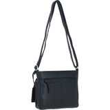 Adjustable Crossbody & Shoulder Bag Black: Cardiff