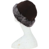 Ladies Luxury Sheepskin Hat Brown/Brissa: KB-496