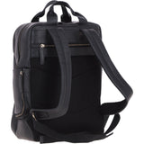 Mens Leather Backpack Black: Jordan