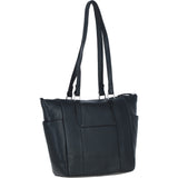 Ashwood Elegant Leather Tote Bag Black: Oxford