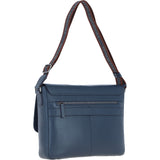 Brampton Leather Men's Emissary Messenger Bag Navy: 64403
