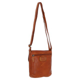 Luxury Small Leather Flight Bag Tan: D-90