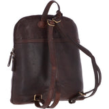 Large Vintage Leather Backpack Brandy  – G28