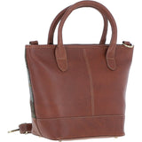 Ashwood Leather & Harris Tweed® Cloth Large Grab Bag  Tan/Mcload: TW-64-02-TM