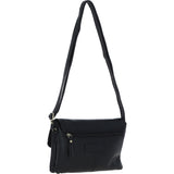 Elegant Ashwood Leather Crossbody Bag Black: M-82