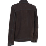 Ashwood Men’s Real Leather Jacket with Mandarin Collar and Zip DK Brown: NEW COOPER