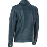 Ashwood Leather Bomber Jacket Navy: 1896