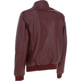Ashwood Leather Bomber Jacket Burgandy: AWM-784