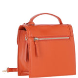 Compact Ashwood Handbag with Detachable Crossbody Strap Orange: Y-54