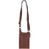 Ashwood Leather & Harris Tweed® Cloth elegance Crossbody Bag Tan/Navy: TW-20-011-TN