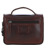 Ashwood Leather Mini Crossbody Satchel Bag Brandy: P-61
