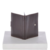 Vegetable Tanned Flip Side 6 card, ID & Coins Dual Bill fold Tab Leather Wallet Brown : 1246-VT