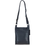 Vintage Small Leather Travel Shoulder Bag Navy – G24
