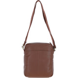 Gabicci Men's Leather Messenger Bag Tan: GB-64958