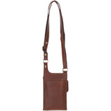 Ashwood Leather & Tweed elegance Crossbody Bag Tan/Green Check: TW-20-010-TGNH