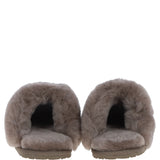 Women's Classic Suede Sheepskin Slippers Mink: Pippa