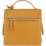 Compact Ashwood Handbag with Detachable Crossbody Strap Mustard: Y-54