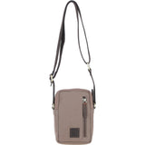 Fenland Canvas & Leather body Bag Mud/Grey: FEN-750