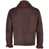 Sheepskin Leather Flying  Jacket  Brown: KE 5037