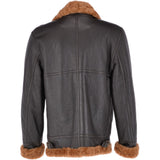 Soft Sheepskin Pilot Jacket Brown/ Dark Ginger: KE B3