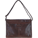 Ashwood Leather Laptop Messenger Shoulder Bag With Buckle Flap Tan: RHODE