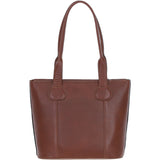 Ashwood Leather & Harris Tweed® Cloth Genuine Leather Shoulder Bag Tan/Green/Red: TW-23-08-TR