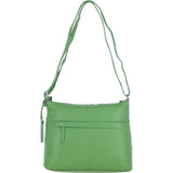 Sleek Luxe Leather Shoulder Bag Fern: Mourne