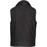 Ashwood Men's Leather Waistcoat Brown: SIGMA
