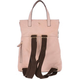 2 in 1 Leather Backpack Handbag Blush : 62237