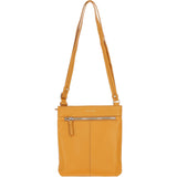 Ashwood Leather Smart Tab Cross Body Bag Mustard: 63621/Tab
