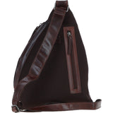 Ashwood Leather Spacious Unisex Sling Bag Brandy: P-67