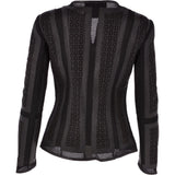 Mosaic Light Weight Leather Jacket Black: 50629