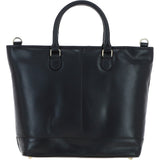 Ashwood Large Leather Shopper Bag Black: V-87