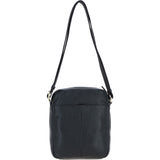 Gabicci Men's Leather Messenger Bag Black: GB-64958