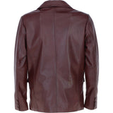 Classic Men's Ashwood Leather Blazer Burgandy: AWL-2288