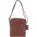 Mens Leather Messenger Bag Chestnut: Logan