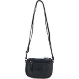 Ashwood Leather Smart Women's Buckle Crossbody Bag Black: S-31