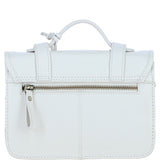 Stylish Ashwood Leather Medium Satchel Bag White: Y-62