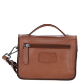 Ashwood Leather Mini Crossbody Satchel Bag Tan: P-61