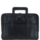 Ashwood Leather Mens Laptop Handle Bag Black: PL-45