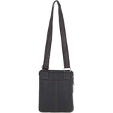Real Leather Messenger Bag Brown: BERLIN