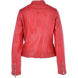 Leather Jacket Red: NANCY