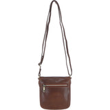 Ashwood Small Leather Crossbody Bag Brown: V-80