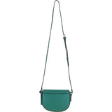 Real Leather Saddle Crossbody Bag Ever Green: 63753