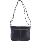 Vegetable Tanned Small Leather Shoulder Bag Navy : V-27