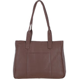 Sleek & Spacious Shoulder Bag Cognac: London
