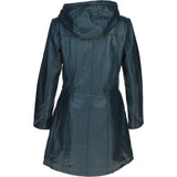 Stylish Ashwood Leather Ladies Three Quarter Jacket Navy: Emilia