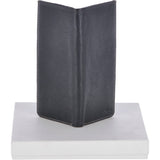 Cow Waxy Large Leather Classic 8 Card Bill-Fold  Wallet Black :  1558