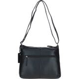 Sleek Luxe Leather Shoulder Bag Black: Mourne