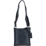 Vintage Small Leather Shoulder Bag Navy – G20